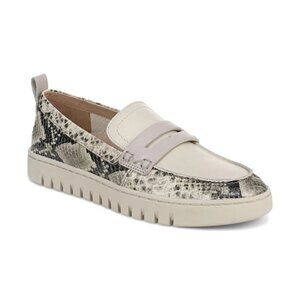 VIONIC Uptown Loafer Color: Cream Snake Print Leather